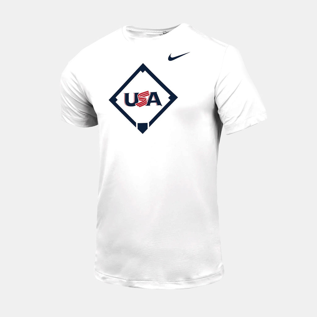 White Home Plate Legend Tee
