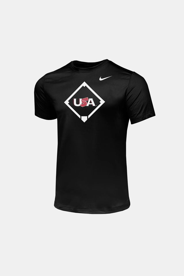 Black Home Plate Legend Tee