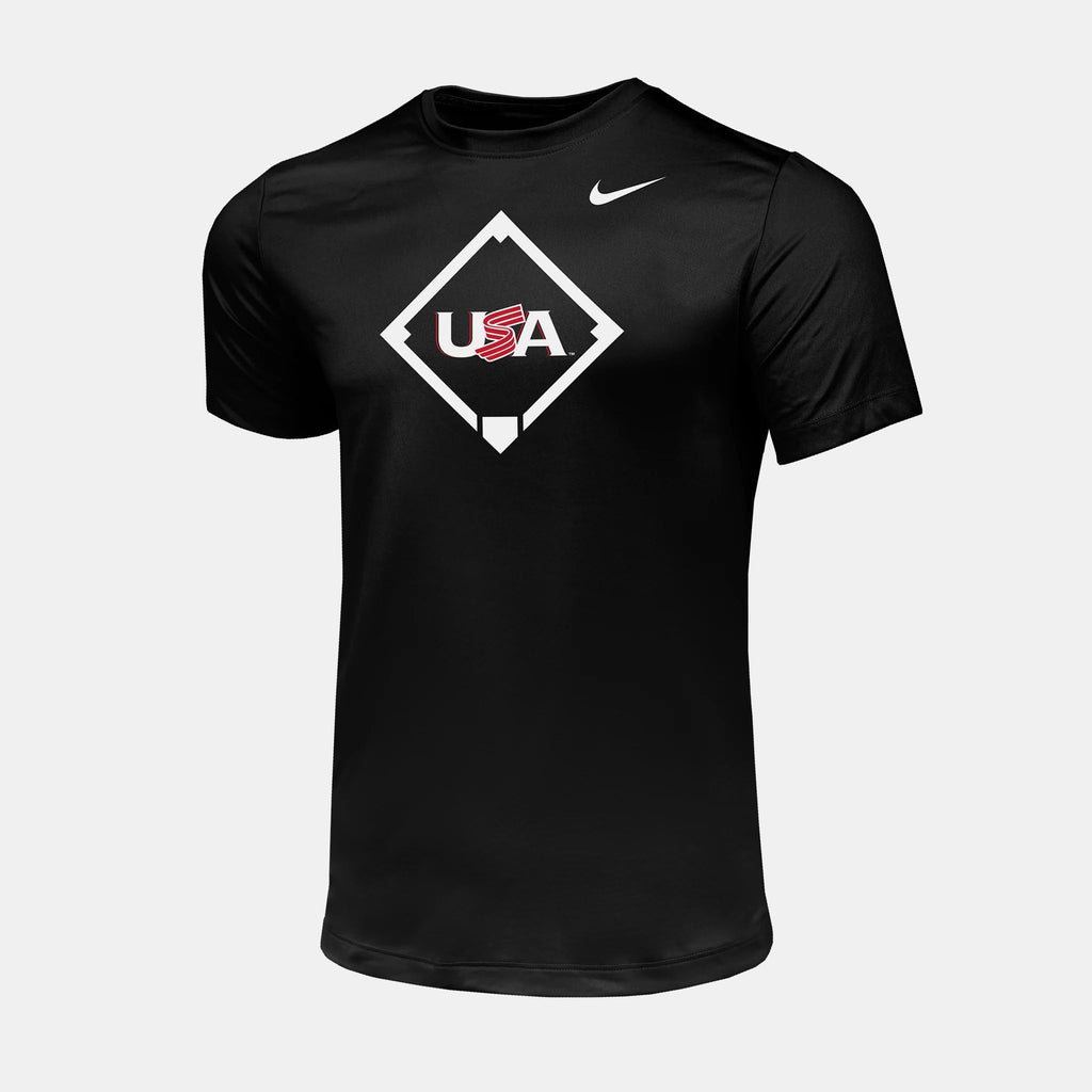 Black Home Plate Legend Tee