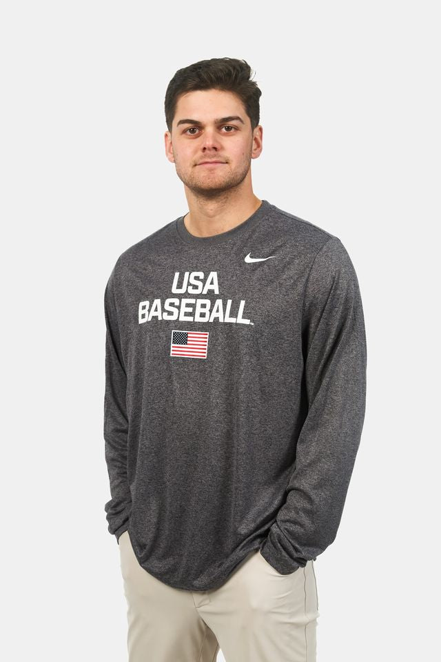 Charcoal Dynamic Long Sleeve Legend Tee