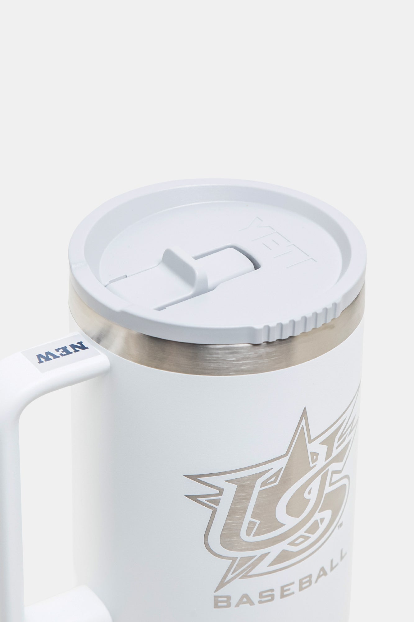 Yeti White Rambler 40oz Mug Travel Straw Mug