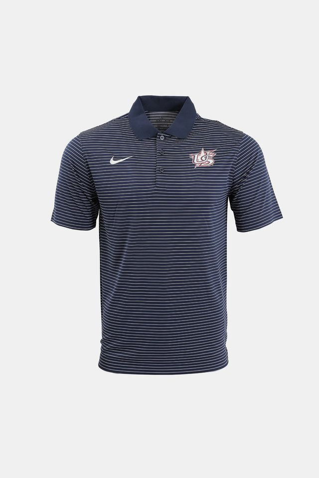 Navy Stadium Stripe Polo