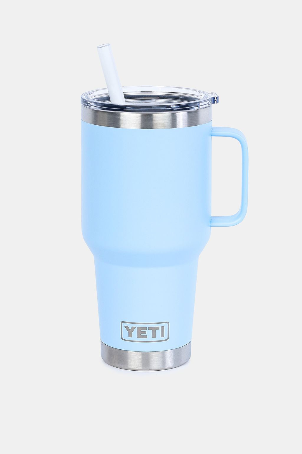 Yeti Sky Blue Rambler 35oz Mug With Straw Lid