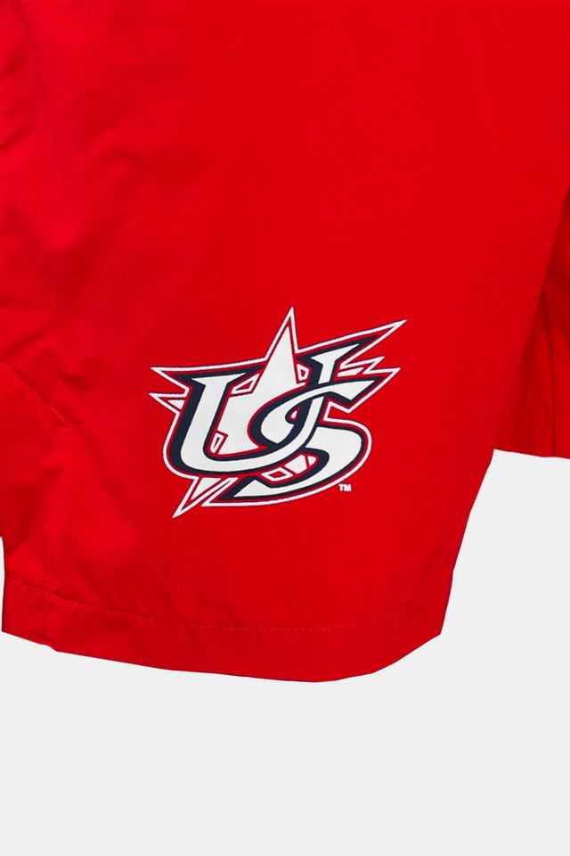 Nike Red Woven Training Shorts With Pockets