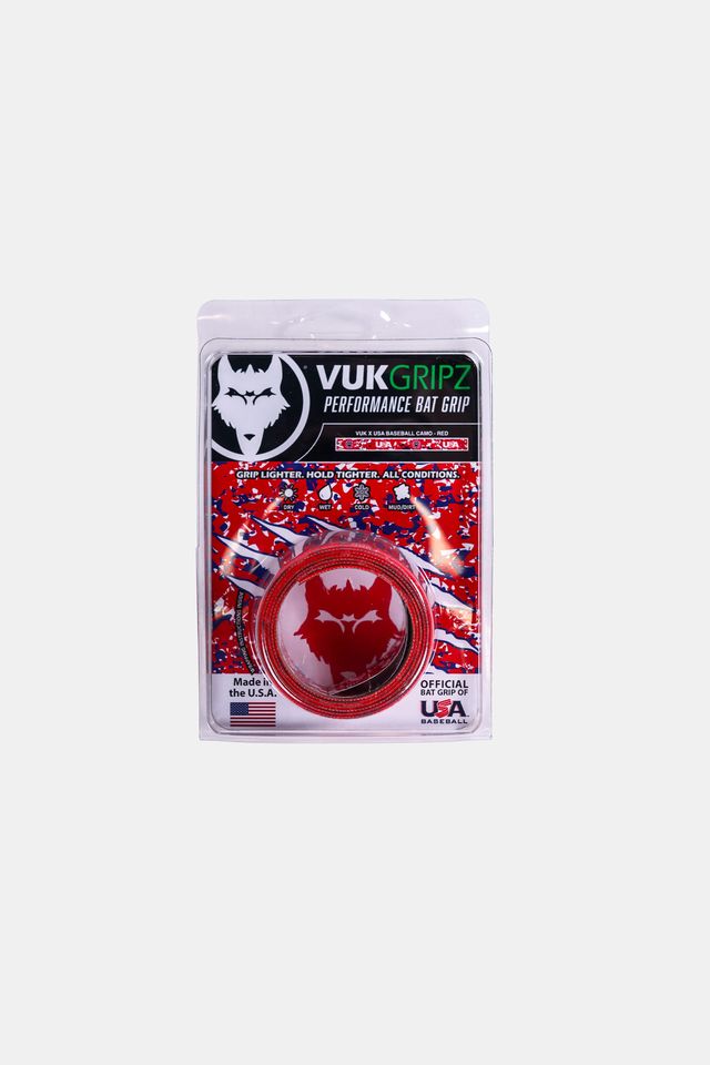 VukGripz Bat Grip Tape - Red Camo