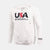 USA x Baseballism White Traditional Hoodie