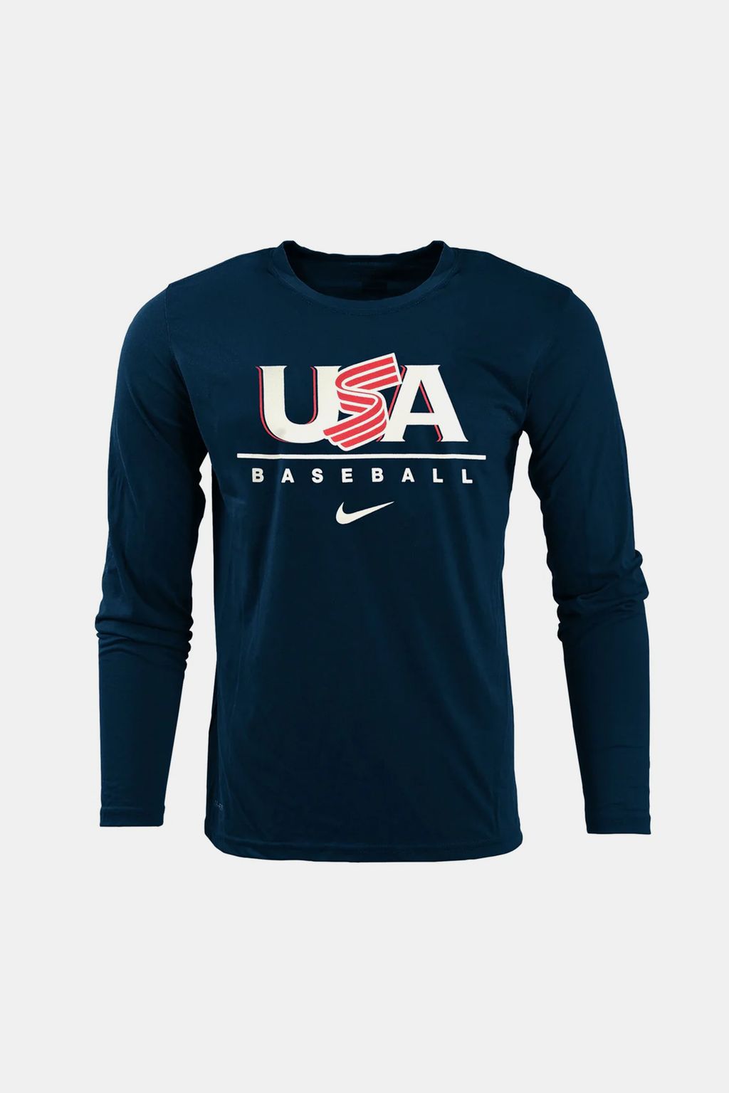 Youth Navy Legacy Logo Long Sleeve Legend Tee