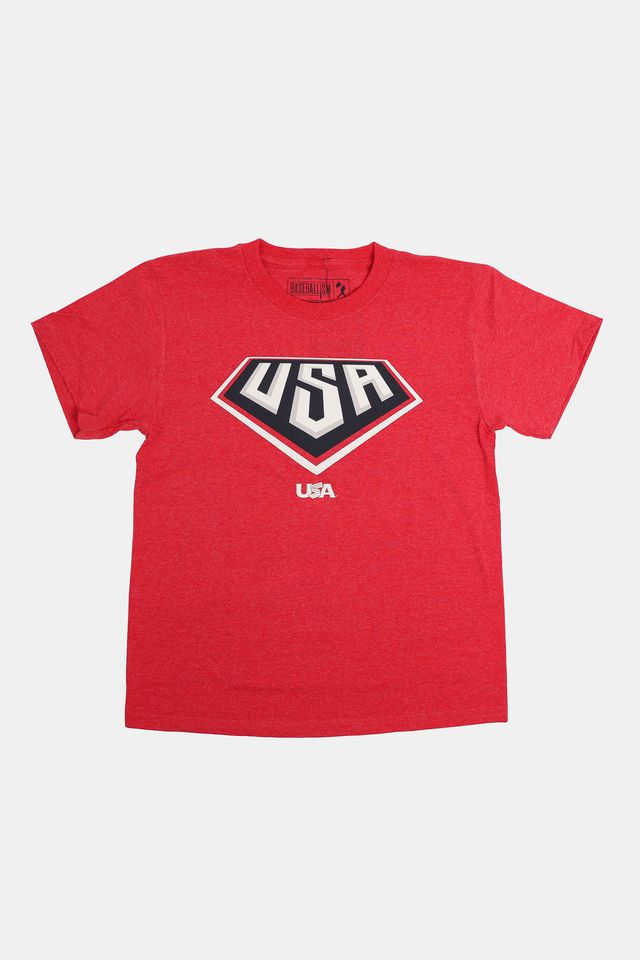 Youth USA x Baseballism Home Plate Tee