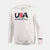 USA x Baseballism White Traditional Hoodie