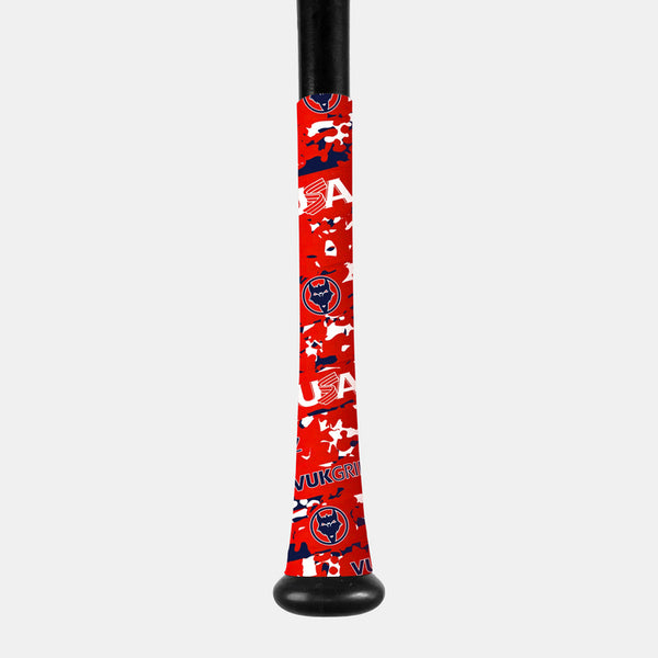 VukGripz Bat Grip Tape - Red Camo