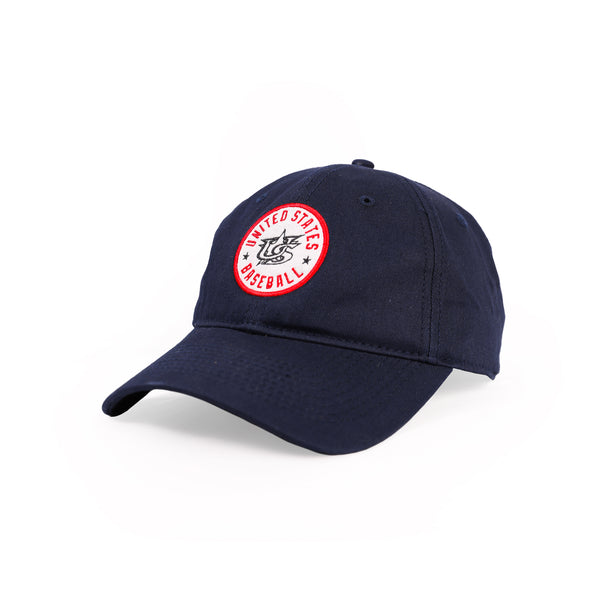 USA x Baseballism Badge Relaxed Fit Cap - Navy