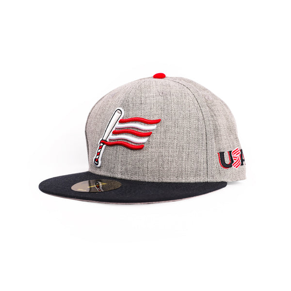 USA x Baseballism Bat Flag Cap - Grey