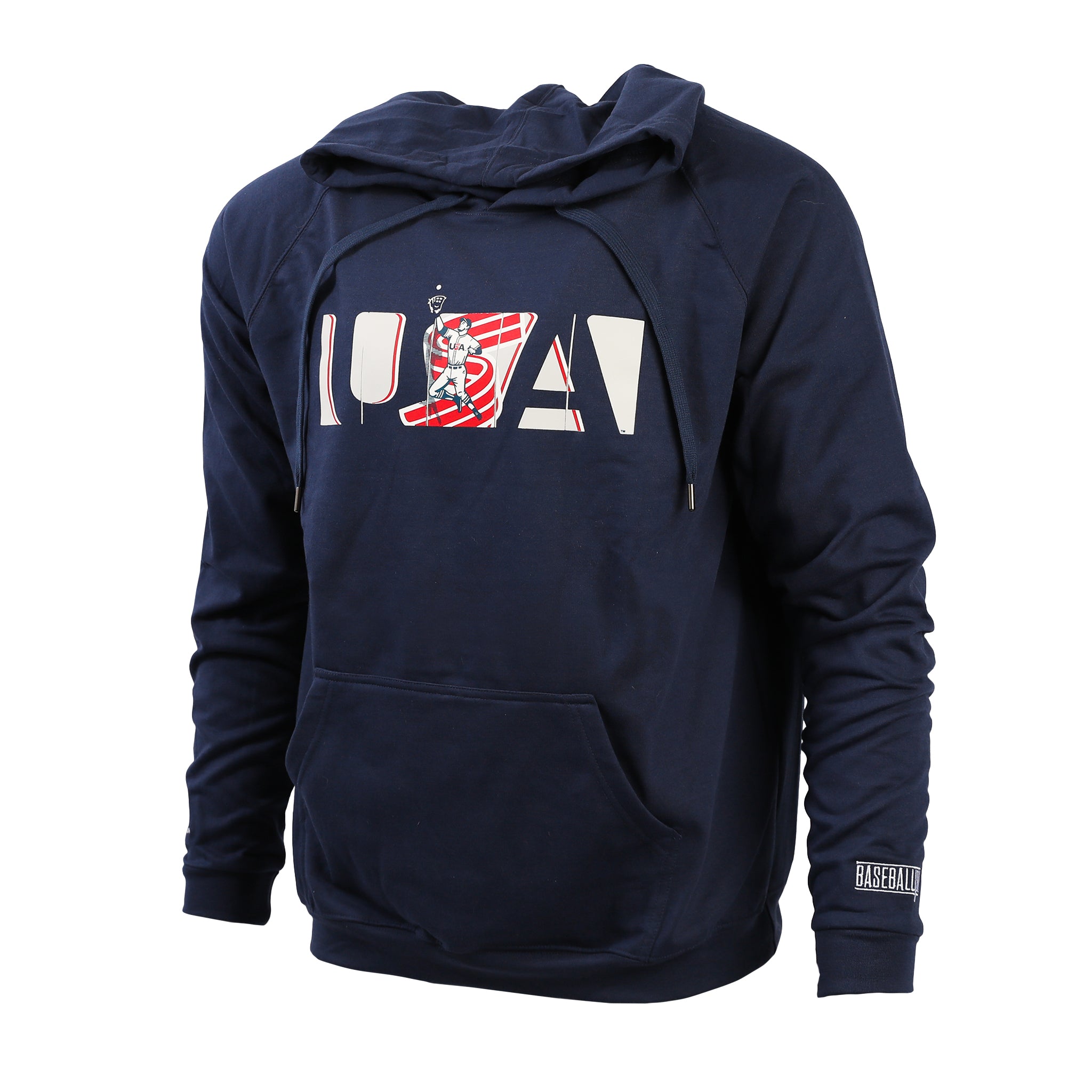 USA x Baseballism Navy Outfield Fence Hoodie