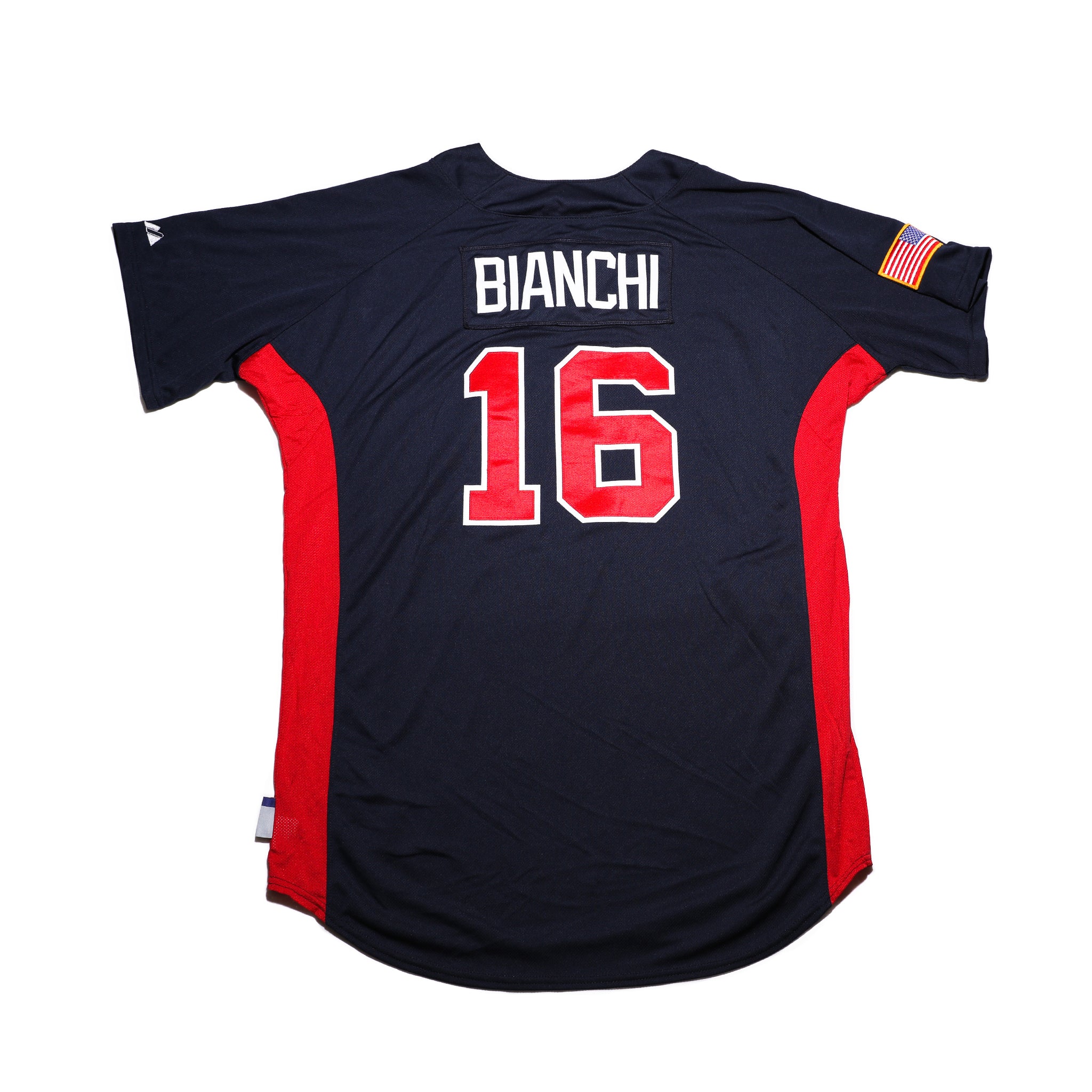 Red Sox Authentics: Jeff Bianchi Game-Used 2015 Memorial Day Road Jersey