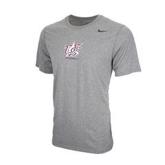 Milwaukee Brewers Nike Gray Large Logo Legend T-Shirt