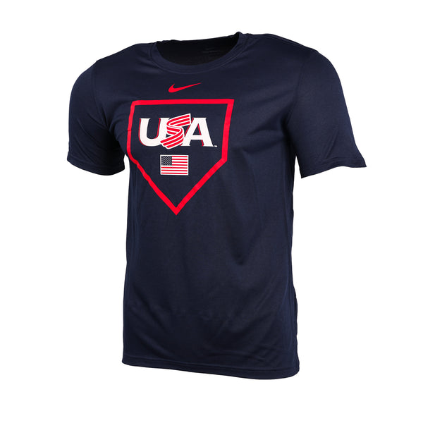 Navy Home Plate Dri-Fit Tee