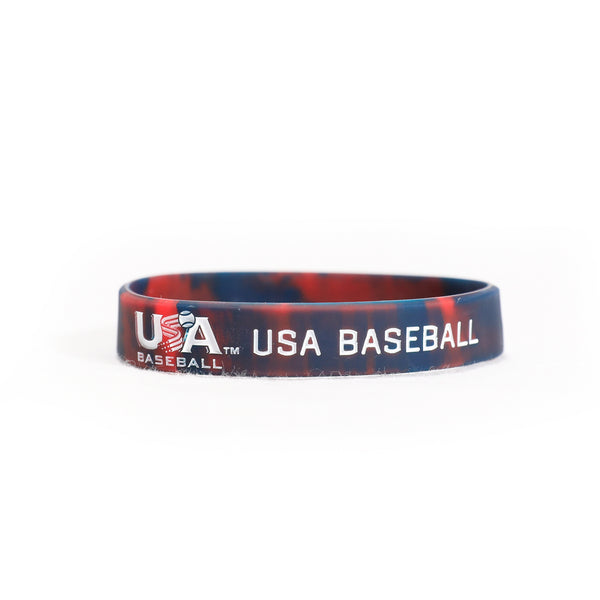 Amscan Major League Baseball MLB Play Ball Rubber Wristband Bracelets,  Red/Blue, One Size, 12-pk, Wearable Accessory Favours for Sports