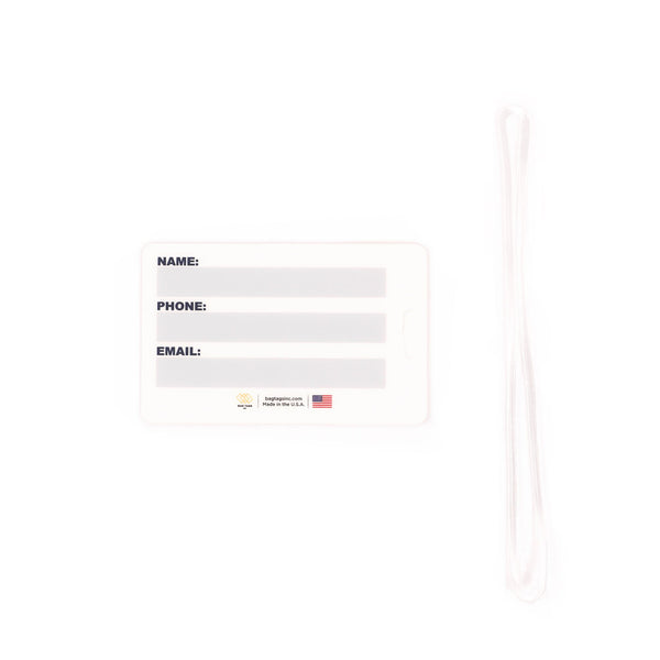 White Jersey Logo Luggage Tag | USA Baseball Shop